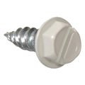 Hillman Hillman Fasteners 47711 7 x.5 in. Hex Washer Head Slotted Gutter Self-Piercing Screws; White 196696